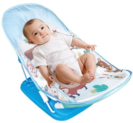 Asientos de bañera para niños Bather | Bañera ajustable para bebé para la piel - bañera de ducha plegable ahorro de espacio, soporte de la bañera para niñas para
