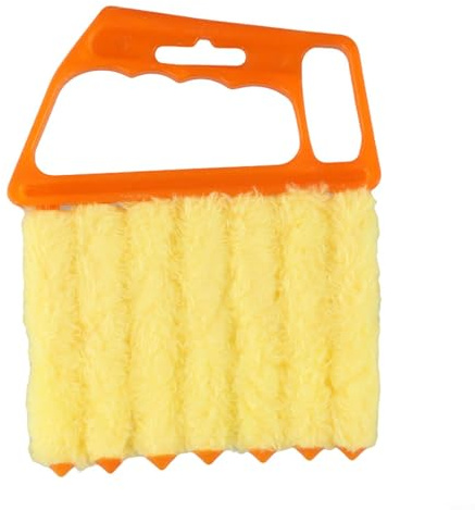 Limpiador de huecos de aire acondicionado con mango de agarre cómodo para eliminar la suciedad sin esfuerzo (naranja)