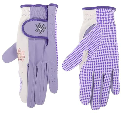Gogogmee Guanti da Golf da Donna Antiscivolo Traspiranti Resistente, Taglia 20, Accessori Sportivi per Protezione Mani e Controllo Impugnatura All’aperto