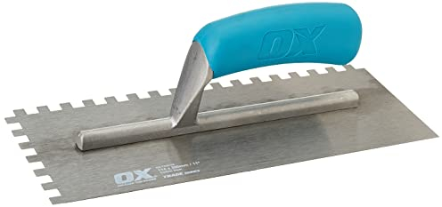 OX Trade Truelle crantée pour carrelage 8 mm