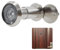 Mirilla para puerta de 200° con tapa de privacidad, lente de cristal óptico para puertas de 35 a 60 mm, orificio de perforación de 16 mm de diámetro, longitud ajustable, espía de aleación de zinc de