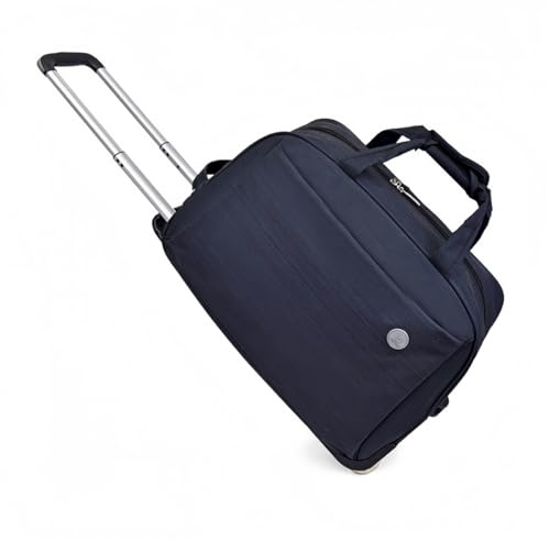 Rummyluck Trolley da Viaggio con Ruote, Borsa Sportiva, Borsa da Viaggio con Ruote da 36L a 55L per Uomo e Donna, Nero