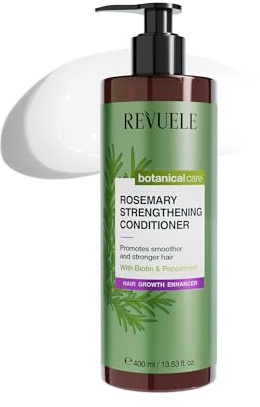 REVUELE Après-Shampooing Fortifiant au Romarin – Nourrit, Démêle et Renforce les Cheveux, Apporte Douceur et Brillance Naturelle, Cheveux Forts et Vitalisés, 400 ml