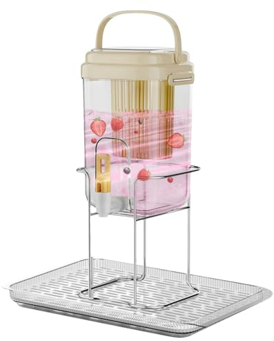 demaxiyad Distributeur de Boissons Glacées | Conteneur Extérieur Avec Robinet Et Filtre,Fontaine À Boissons Pour Camping - Pour Pique-nique, Rassemblement, Voyage, Camping, Soda, Limonade et Jus de
