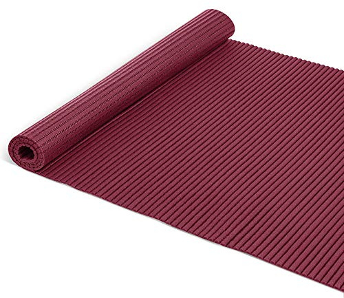 ANRO Badematte Badvorleger Weichschaummatte Badläufer Antirutsch Rot/Bordo 65x120cm