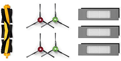 ECOVACS Buddy Kit (Hauptbürste, Seitenbürste, Filter) – Original Zubehör für OZMO 920, OZMO 950, T8, T9 und N8 Serie, DX5G-KTA (Schwarz)