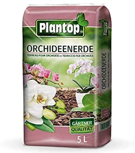 Plantop ORCHIDEENERDE 5 l. Hochwertige Spezialerde für Orchideen. Pinienrinde mit Spaghnum. Z2400