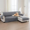 BellaHills 100% Wasserdicht Chaiselongue Sofabezug L Form(247cm), Beschützer für Rechtsarm Gesteppte Sofas, Grau Sofa Überzug L Form