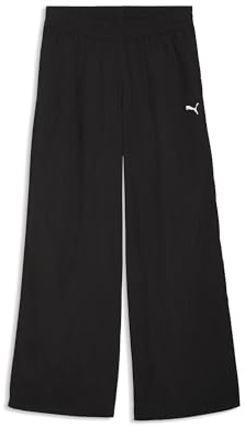 PUMA Pantalones Holgados Tejidos Sport Mujer L, Black