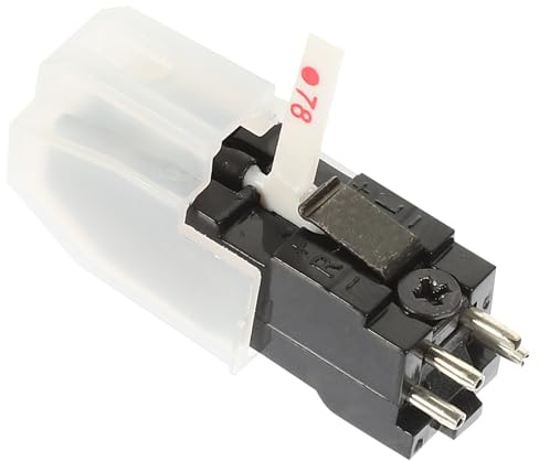 TOGEVAL Puntina per Giradischi Sostitutiva in Abs Bianco Forma Multistrato, Facile da Installare, per Sostituire Aghi Vecchi o Rotti, Accessorio per Vinili e Giradischi Colore Casuale