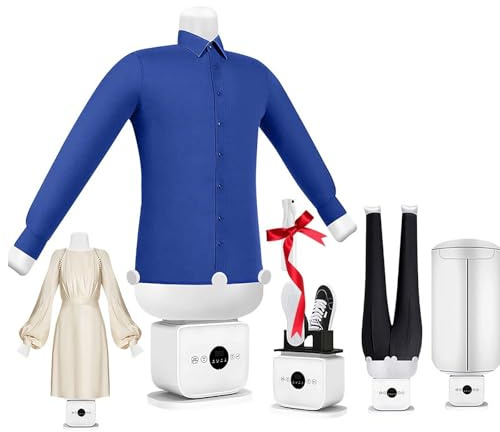 LYNNEYING Machine À Repasser Automatique Pour Maison, Armoire À Vapeur Verticale & Sèche-Linge Gonflable, Système Repassage Sans Main, Vaporisateur Portable Avec Régulation De Température(D)