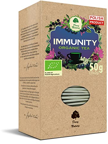 Immunity Organic herbal Tea/Cold and Flu/BIO (25 x 2 g) - DARY NATURY