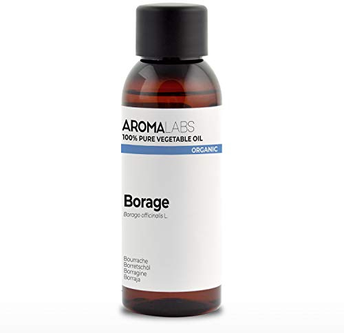 Borragine BIO (Borago officinalis) - 50 mL - Olio Vegetale Vergine e Certificato AB - Benessere articolare - Aroma Labs - Made in France