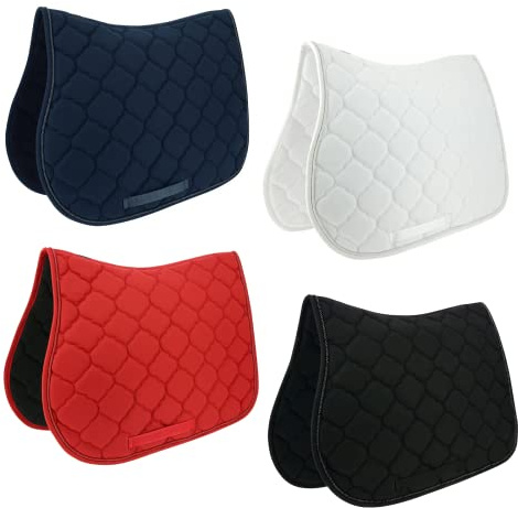 RIDING WORLD Tapis de Selle “Rope” Marine
