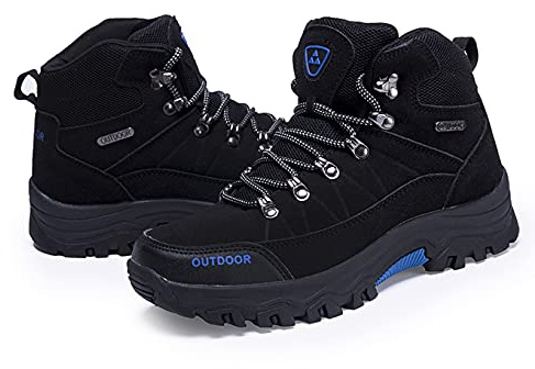 Botas de Senderismo Hombre Impermeables Zapatillas de Trekking Montaña al Aire Trail Invierno Botines Zapatos