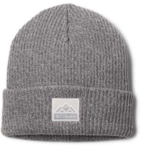 Columbia Unisex Whirlibird Cuffed Beanie, City Grey/Chalk Marled/Mountains, One Size
