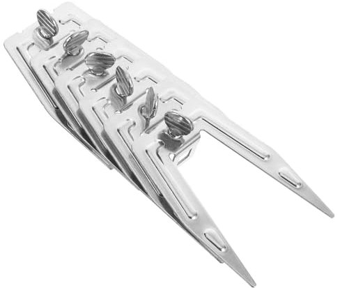 Zerodeko Set di 6 forchette per arrosti, in acciaio inox, per alimenti da cucina, per pesce in acciaio inox, per arrosti, per forno elettrico