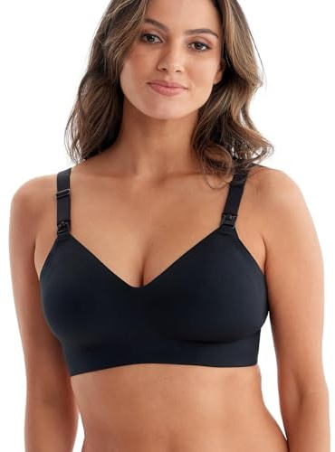 momcozy Soutien-Gorge Allaitement et Maternité, Brassiere Allaitement sans Couture et sans Armature, Confort Grossesse et Sommeil