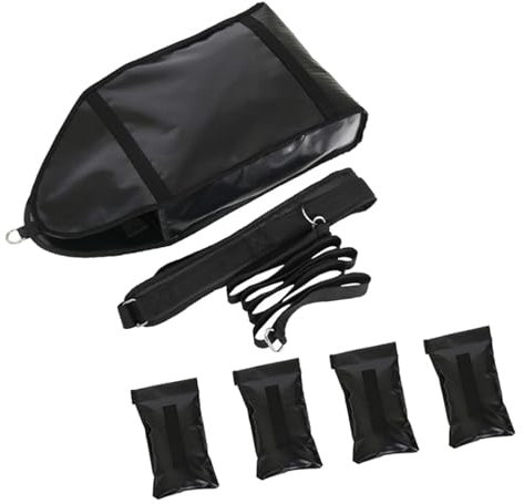 Amagogo Verstellbarer Gewichtsschlittentrainer, Schlittenlaufgeschwindigkeitstrainingsgerät mit Gewichtsschlitten und 4 gewichteten Sandsäcken