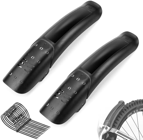 YICH Schutzblech Mountainbike Kotflügel 2stk Schutzbleche Fahrrad Steckschutzblech Set Universal Fahrradschutzblech Vorne und Hinten Bike Fender für Fahrräder von 20-29 Zoll
