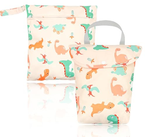 FZSECRIU 2 Unidades，2 Piezas Bolsa Impermeable Bebe，Bolsa Impermeable，Neceser Bebe，Bolsa Bebe，Bolsa Impermeable Bebe guarderia，Neceser Playa Impermeable，Bolsa pañales Bebe，Bolsas Impermeables Bebe