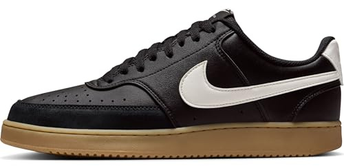 Nike Court Vision Low Herrenschuh, Schwarz/Gum Light Brown/Sail, IB2998-004, 43 EU (9.5 US)