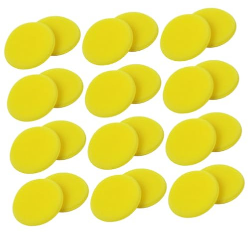 Ciieeo 36pièces Éponges De Lavage De Voiture Rondes Applicateurs De Cire Outils De Nettoyage Automobile Pour Polissage Et Cirage