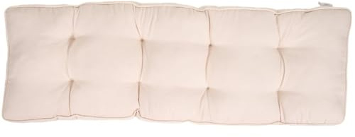 wilko Bench Pad, 114 x 36 x 5cm, Neutral, Dining Seat Cushion, Modern Style, Indoor Use
