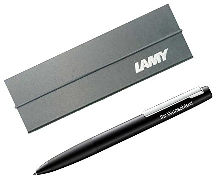 Lamy Kugelschreiber aion Modell 277, inkl. Laser-Gravur, Farbe black (schwarz)