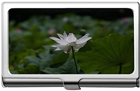 Yanteng Pink Lotus Professional Visitenkartenetui Edelstahl-Lotus Business Kreditkarteninhaber