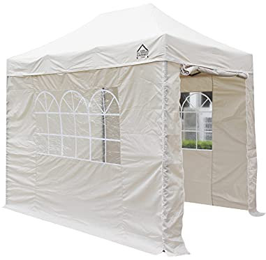 All Seasons Gazebos | 3x2m Pop Up Gazebo with 4 Side Walls & Accessory Pack | Heavy Duty, Fully Waterproof, High Grade Materials (Beige)