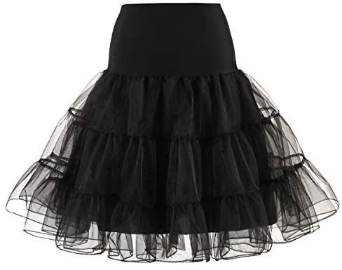 SSDH Jupe Jupon Années 50 Robe Rockabilly Jupons Crinoline pour Femmes S-2XL