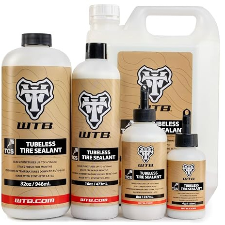 WTB 473 ml TCS Tubeless Tyre Sealant Bike | Fast-Acting Tubeless Sealant Up To 6 mm Punctures | Safer Ammonia-Free & Synthetic Latex Bike Tyre Sealant | All Weather Performance Down To -9.4 Degree C