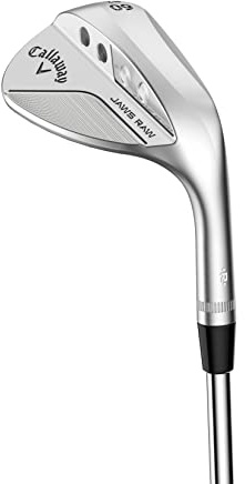 Callaway golfkäftar rå kil, vänsterhänt, kromfinish, 56 grader, S-slipning, stålskaft