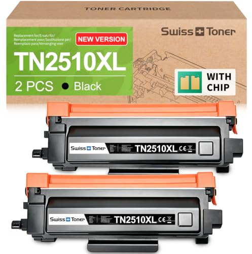 swiss toner TN2510XL TN2510 MFC-L2800DW Toner MFC-L2827DW HL-L2400DWE 2Nero