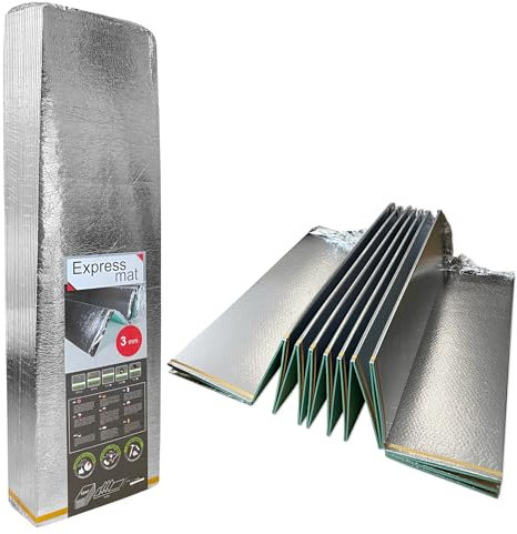 21 m², placa de suelo XPS con lámina de PET, aislamiento acústico, aislamiento acústico, aislamiento acústico (5 mm – 7 m² x 3)