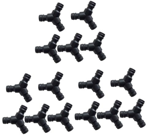 SUPVOX 3 Series Conectores De Tres Vías Enchufes para Mangueras De Jardín Conectores Rápidos para Mangueras De Jardín Accesorios De Conexión Rápida para Mangueras 5 Piezas x 3