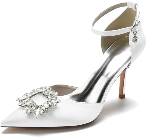 Miyoopark Zapatos de boda para mujer, elegantes zapatos formales de noche con lazos