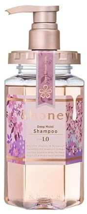 &Honey Deep Moist Step 1.0 Shampoo 440ml �C Cherry Blossom Fragrance �C Feuchtigkeitspflege, Sanfte Reinigung & Reparatur