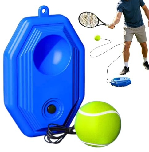 Générique Tennistränare, tillbehör för svingförbättring - tennisset med stabil bas, för nybörjare entusiastiska lekplats garage bakgård källare park