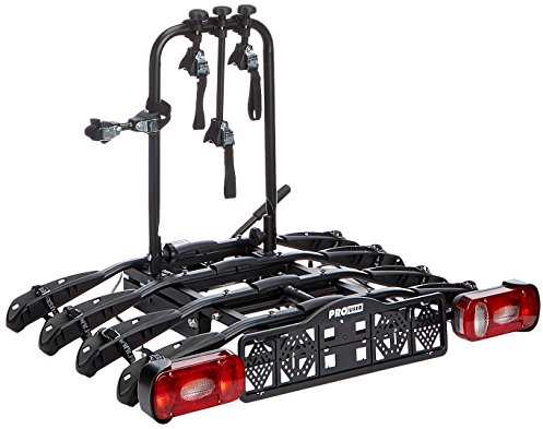 Pro User Fahrradträger für 4 Fahrräder, Schwarz, Metall, Power-Click, Auto, Anhänger, 60 kg Traglast, 102 cm Breite, 81 cm Länge, 73 cm Höhe, EAN: 8717809917331