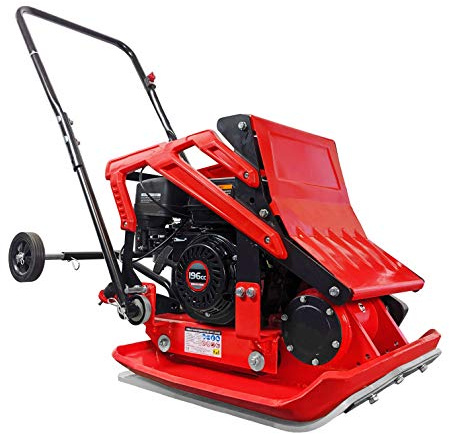CROSSFER Plaque vibrante RPV-29465 Compacteur de sol 6,5 CV Profondeur de compactage 35 cm Poids 111 kg incl. tapis en caoutchouc et train de roulement