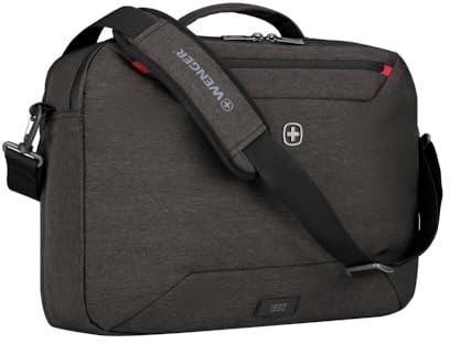 WENGER MX Commute 2-in-1-Laptoptasche/Rucksack mit Tabletfach, Notebook bis 16 Zoll, Tabletfach, Damen Herren, Business Uni Schule Reisen, Grau, 611640