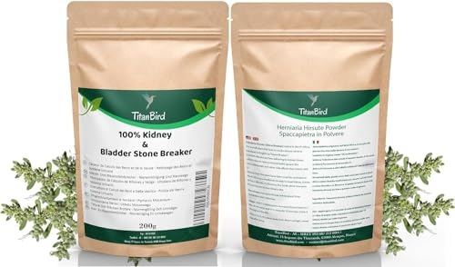 Titanbird Herniaria Hirsute (Stonebreaker) - Kidney & Bladder Cleaning, Wild Collection - 110g