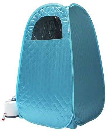 Portable Steam Sauna Tent Cabin Home SPA Sauna Kit Birthday Gift Wet Indoor Similar Infrard Sauna Pod W/Chair ||Man&Woman (Small,Suitable for People with a Height of Less Than 5.74FT) Blue