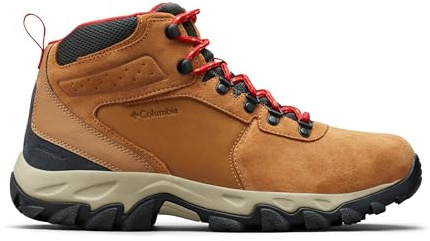 Columbia Newton Ridge Plus 2 Suede WP, Botas De Senderismo, Hombre, Rojo (Elk/Mountain Red 2024), 40 EU