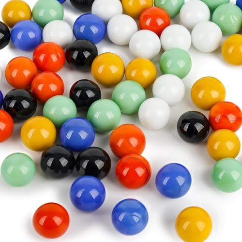 HAKACC 90 palline di vetro, 1,6 cm, in 6 colori