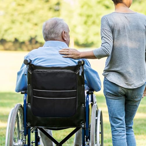 Rullstol ryggsäck | Rullstol ryggsäck med reflekterande remsor – | organiseringsväska för utomhusresor shopping scooter rehabilitering flygplan sjukhus seniorer