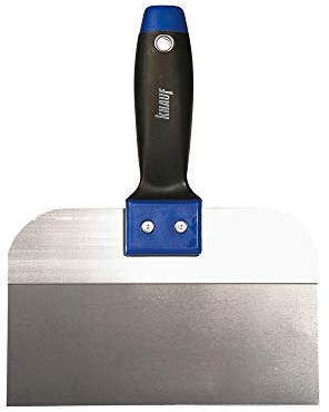 Knauf Espátula ancha para juntas de 200 mm – Espátula ancha de acero inoxidable para trabajos de masilla de gran superficie en juntas de placas de yeso, para bordes HRK y HRAK