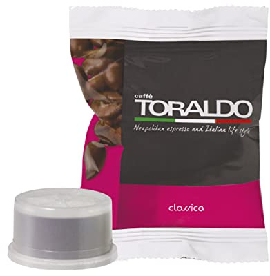 CAFFÈ TORALDO | Compatibile Espresso Point* | Caffè Selezionato, Tostato e Torrefatto in Italia | Eccellenza del Caffè Napoletano (100 Capsule, Miscela Classica)